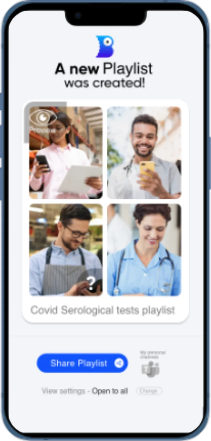 Bites app - new playlist created