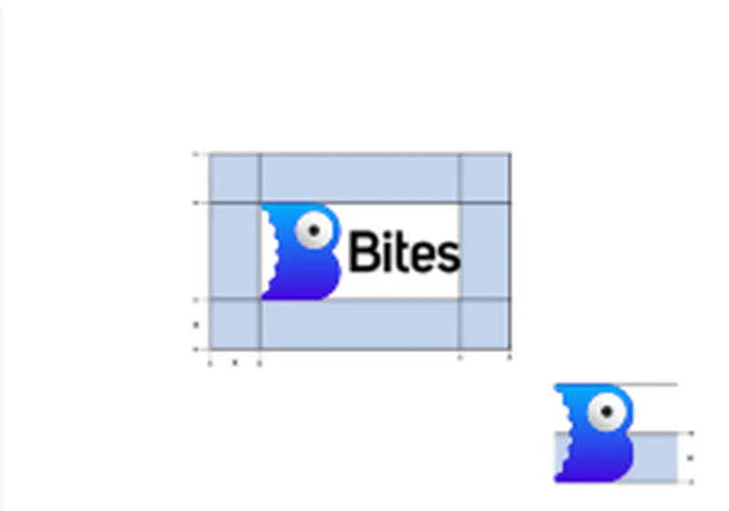 Bites logo on construction grid