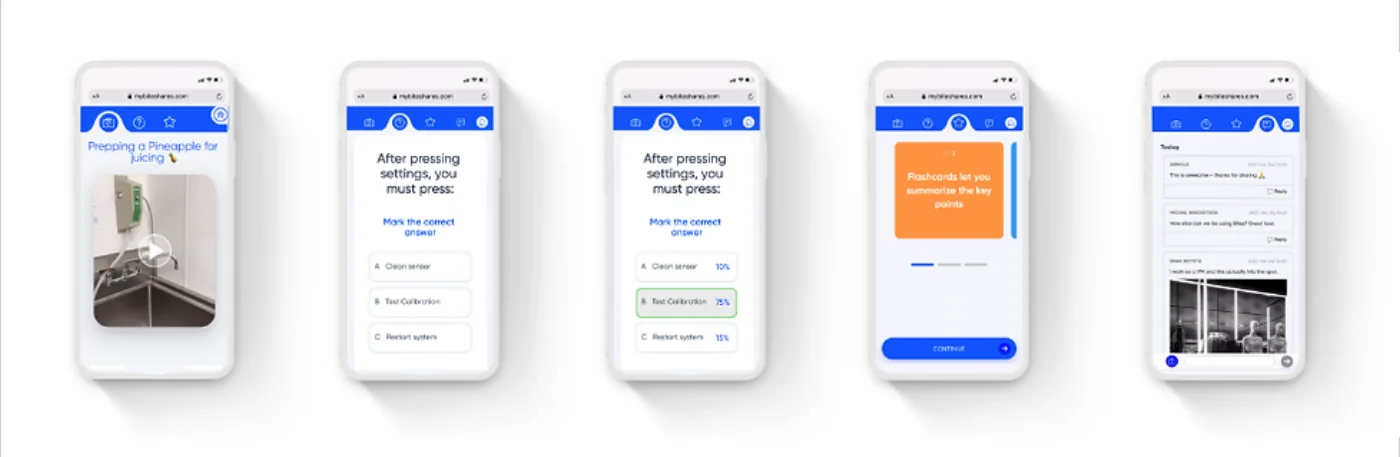 Bites mobile web flow