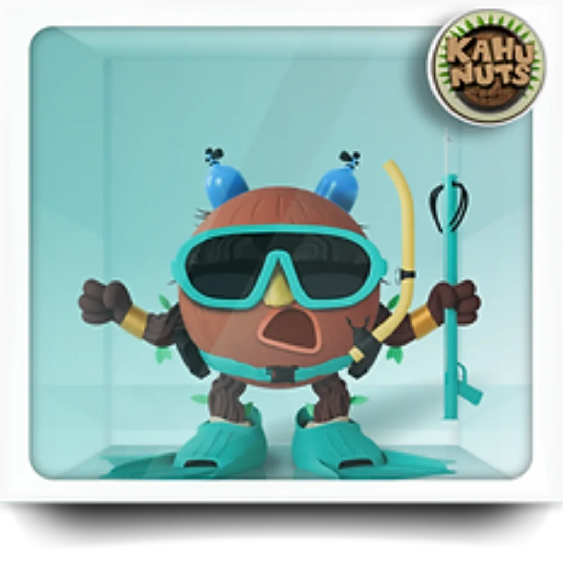 KaHuNuts diver coconut character